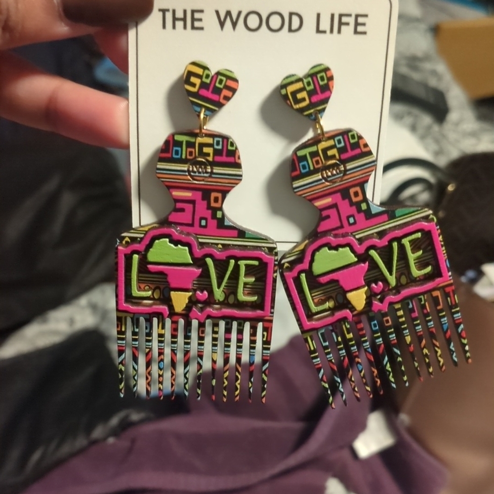 Multicolor Love Earrings
